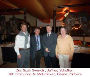 Drs. Scott Swerdlin, Jeffrey Schaffer, R.K. Smith, and M. McCracken, Equine Partners